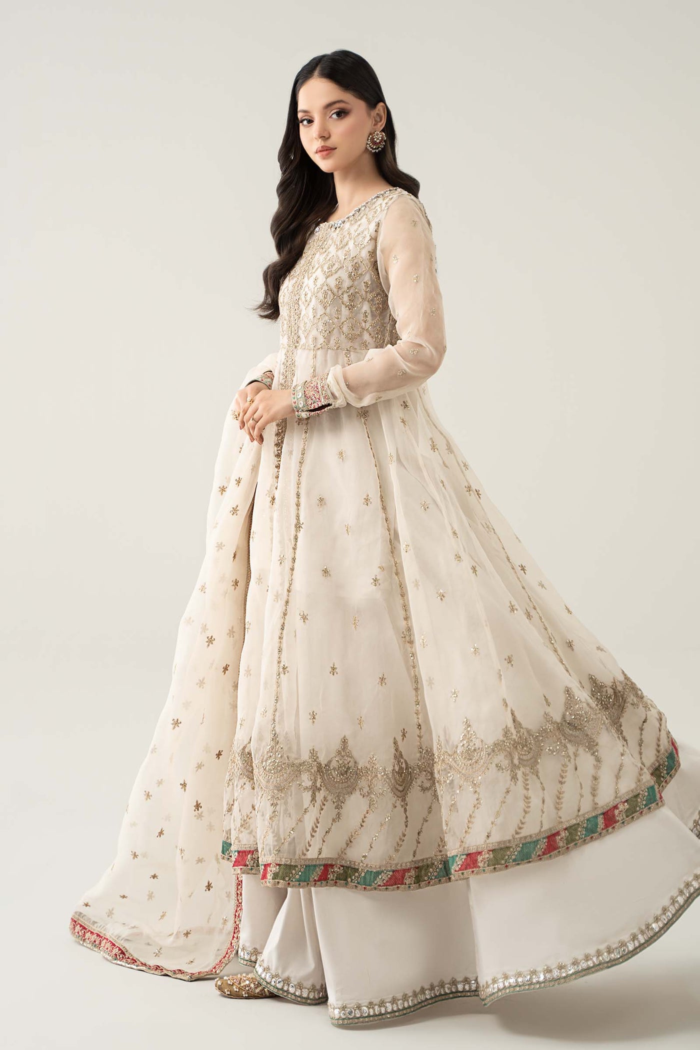 3 Piece Embroidered Suit | SF-EF23-16R1