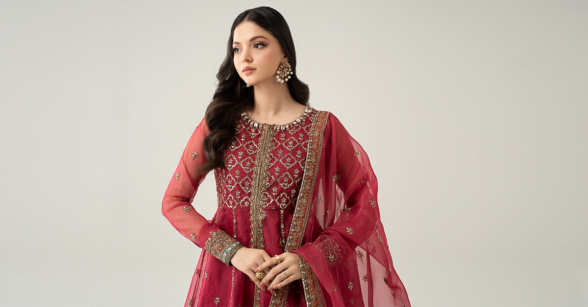 3 Piece Embroidered Suit