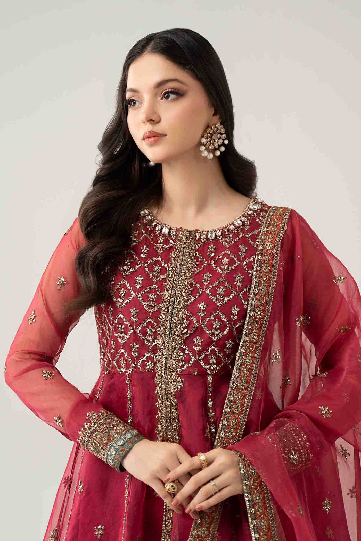 3 Piece Embroidered Suit