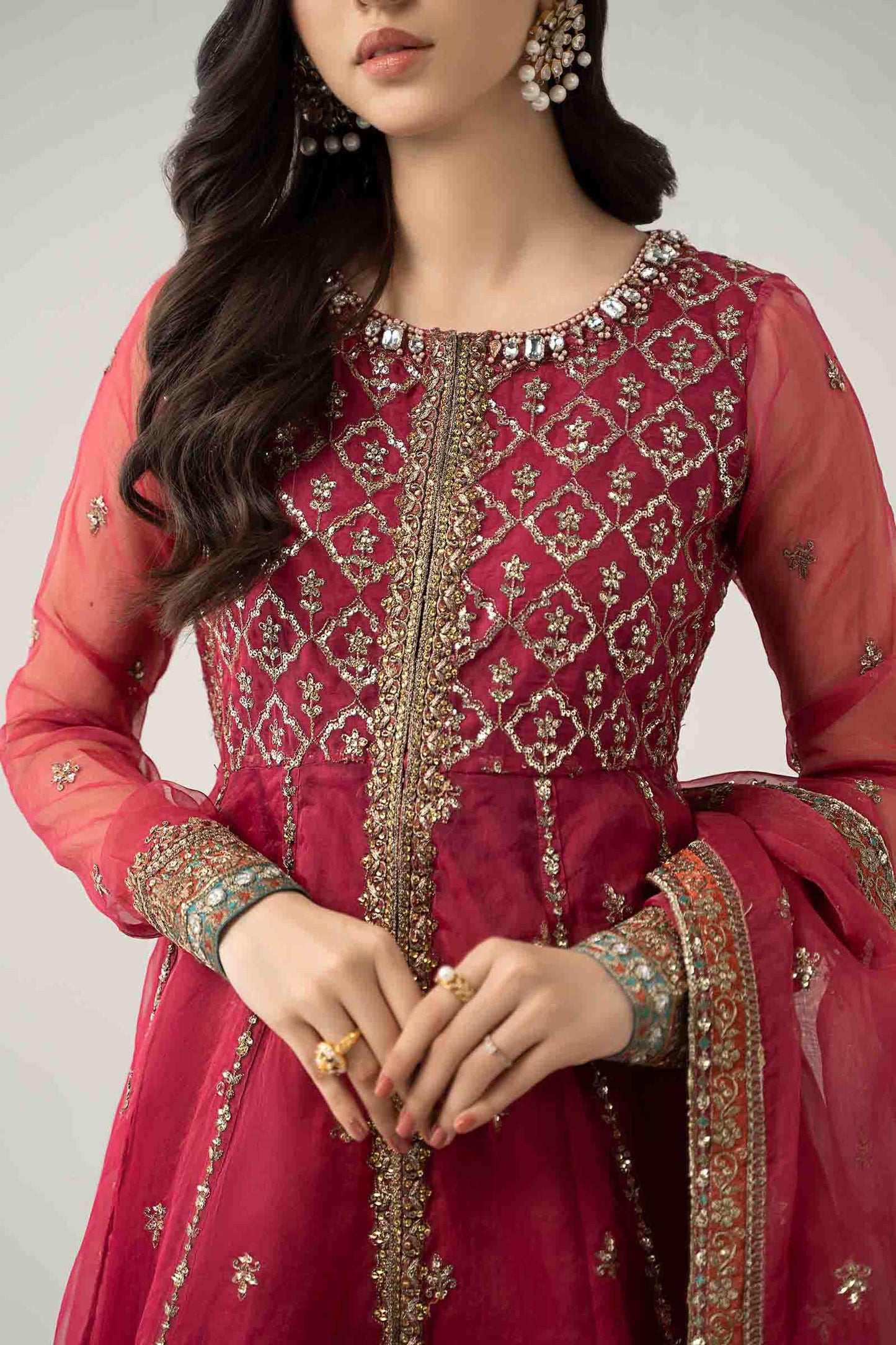 3 Piece Embroidered Suit