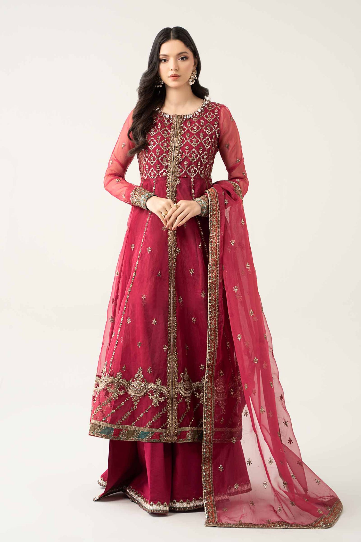 3 Piece Embroidered Suit
