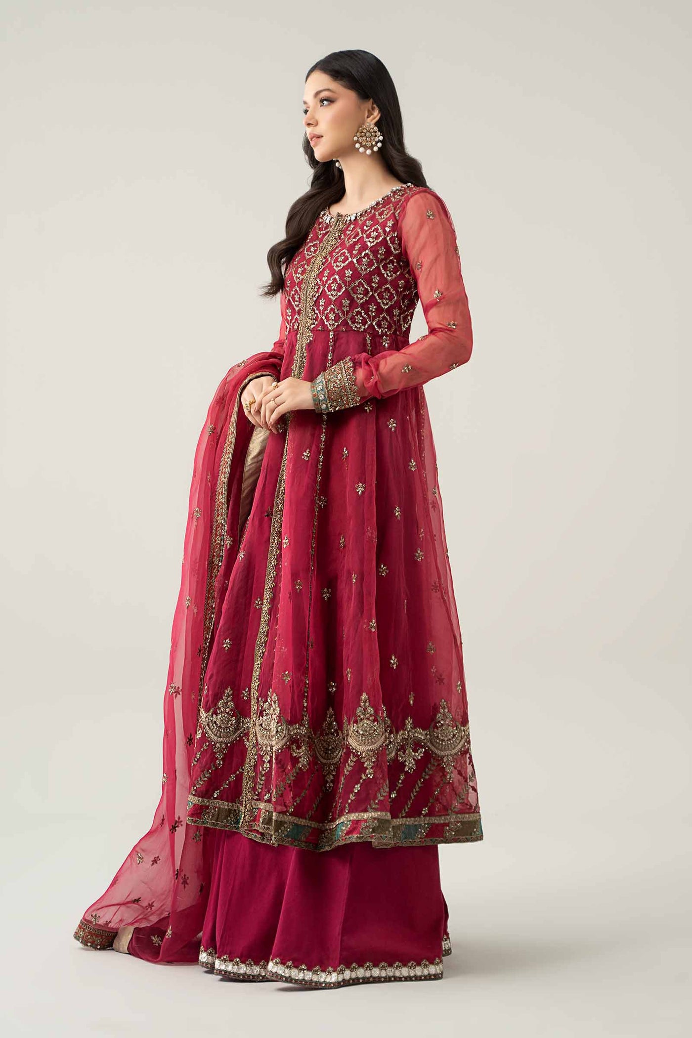 3 Piece Embroidered Suit
