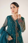 3 Piece Embroidered Net Suit