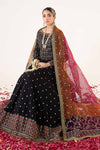 3 Piece Embroidered Raw Silk Suit