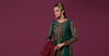 3 Piece Embroidered Raw Silk Suit
