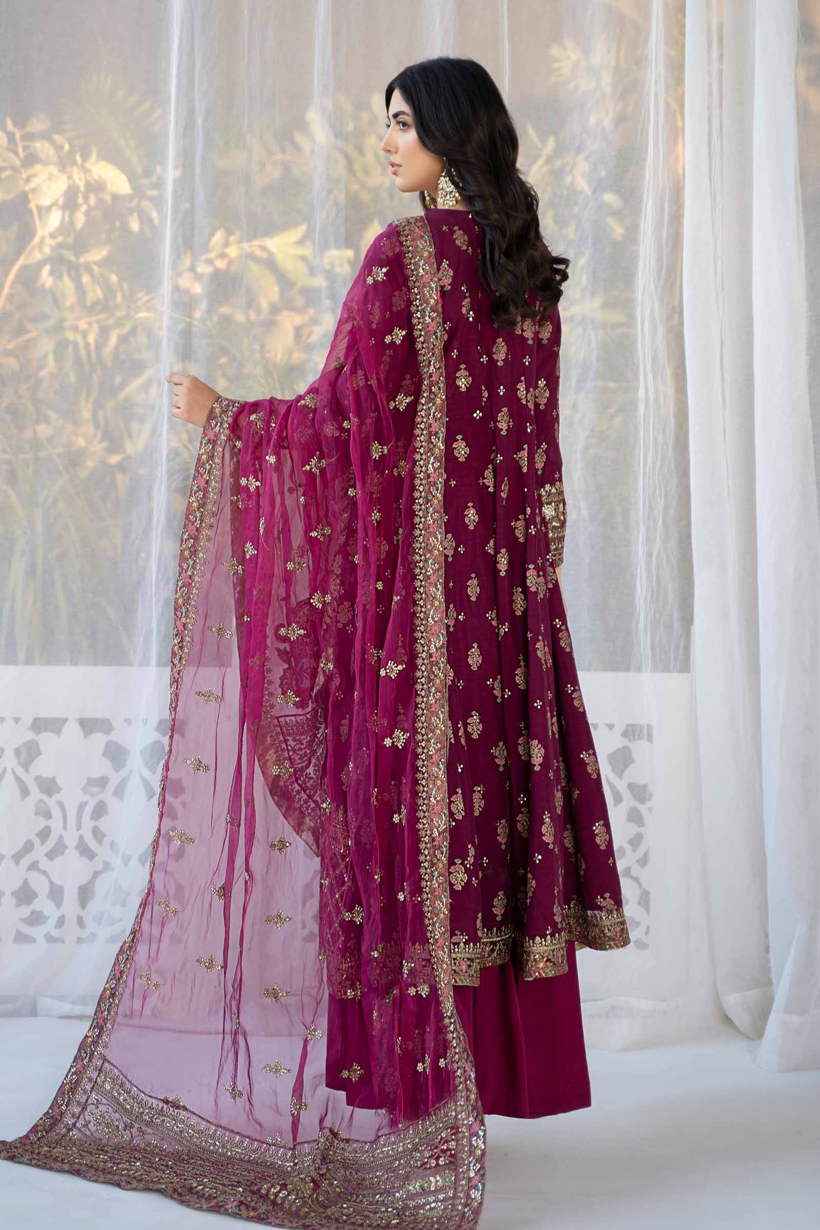 3 Piece Printed Raw Silk Suit