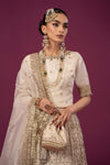 3 Piece Embroidered Raw Silk Suit