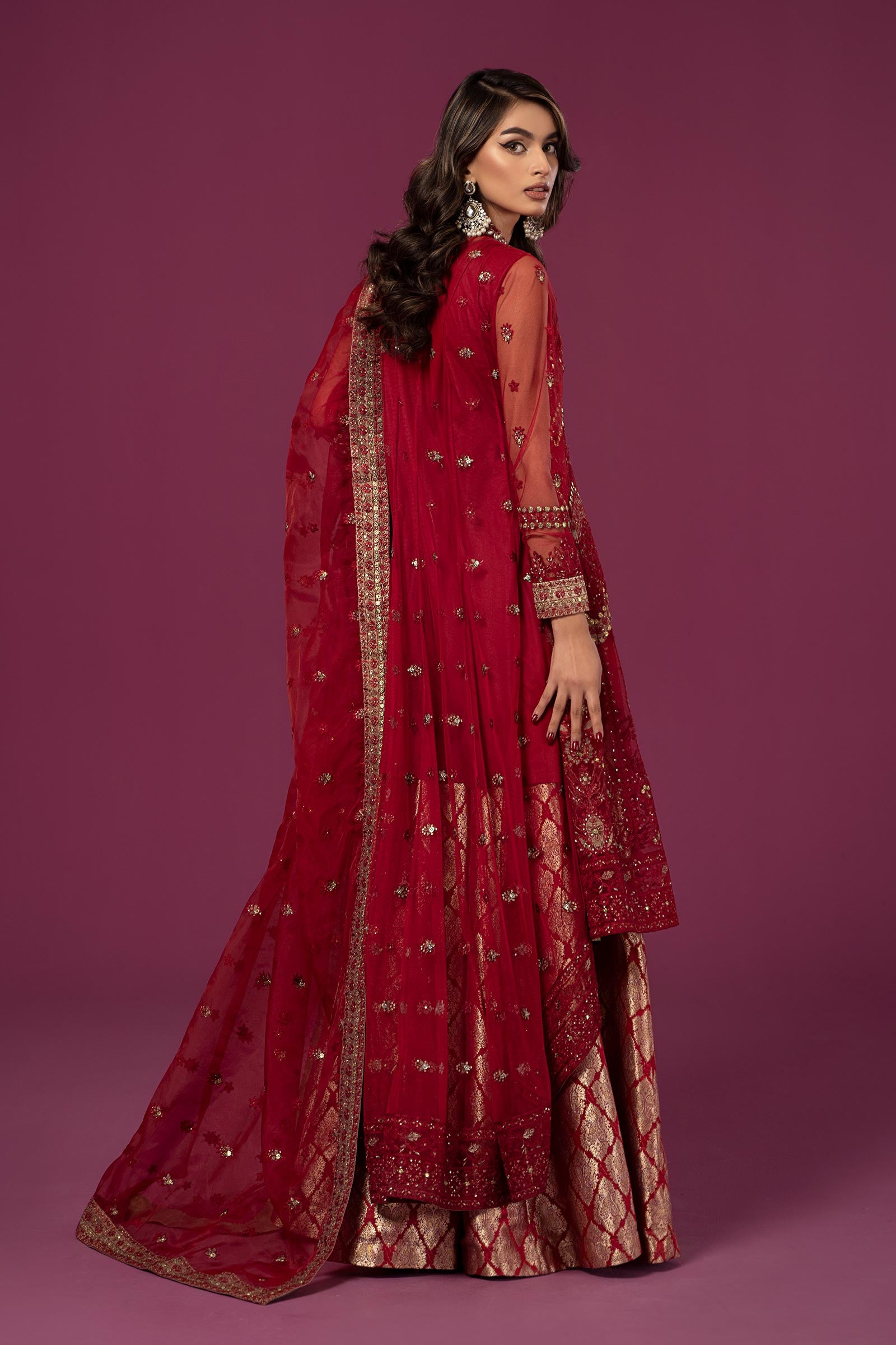 Mini Net Suit 3 Piece Embroidered Net Suit | SF-EF24-28 – Maria.B. Designs (PK)