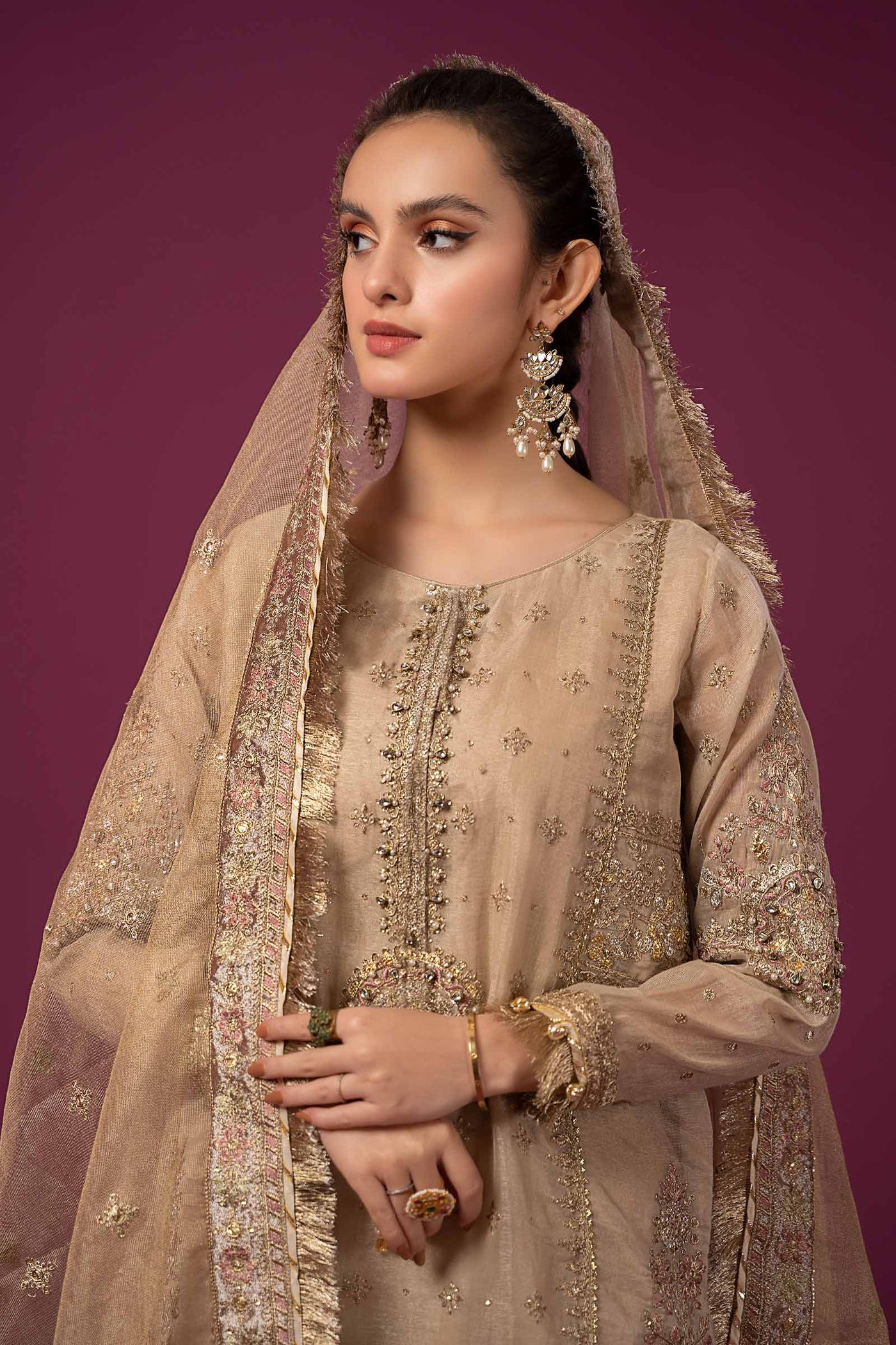 3 Piece Embroidered Masoori Suit