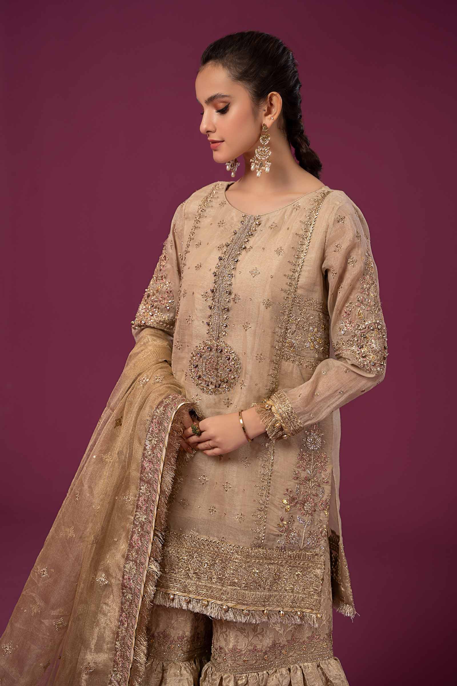 3 Piece Embroidered Masoori Suit