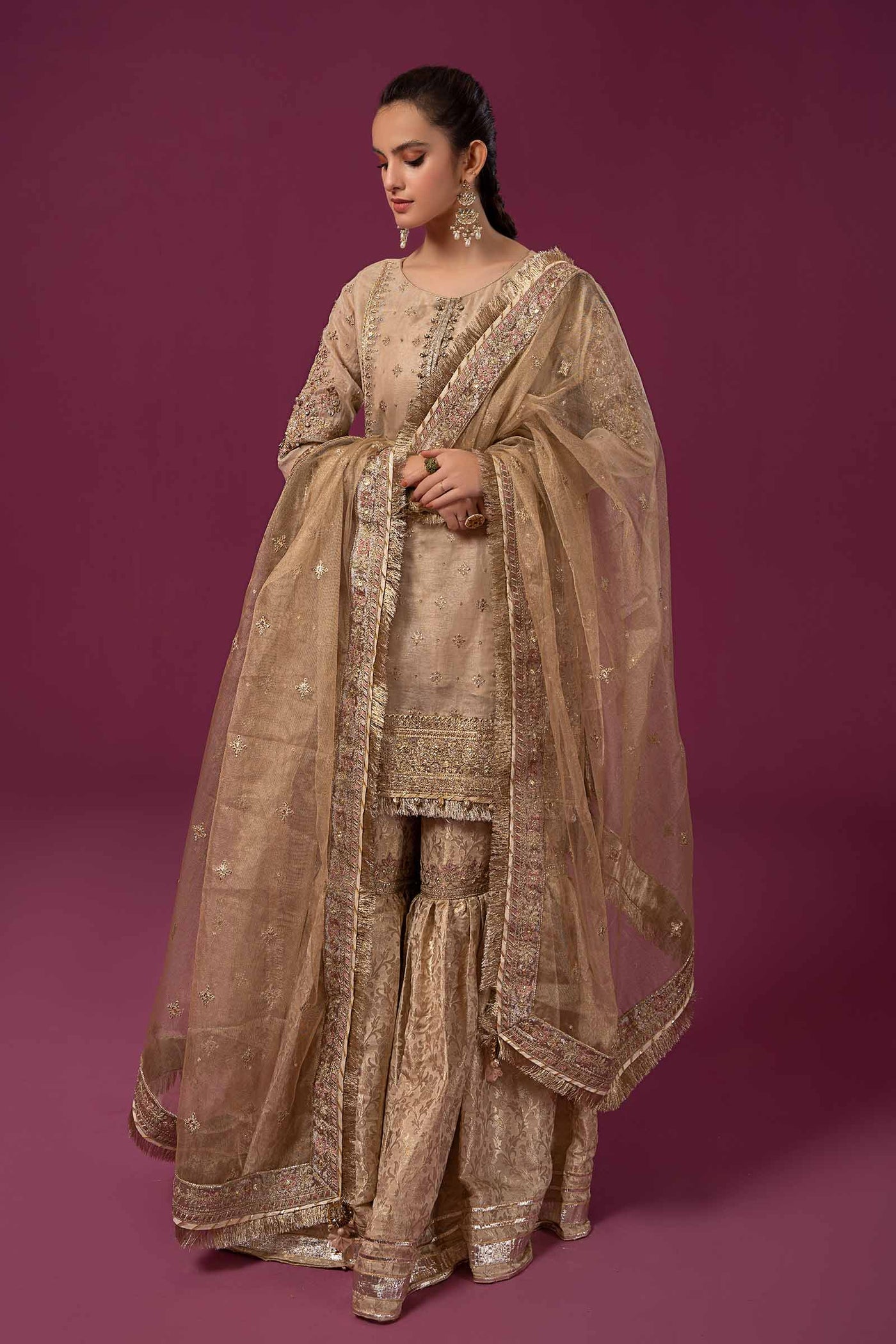 3 Piece Embroidered Masoori Suit