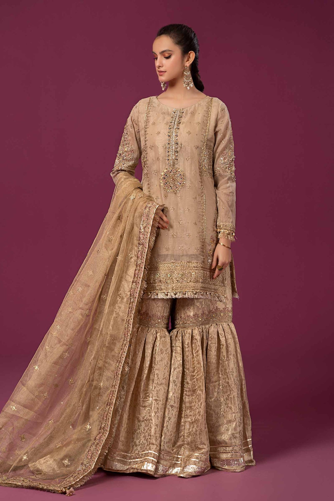 3 Piece Embroidered Masoori Suit