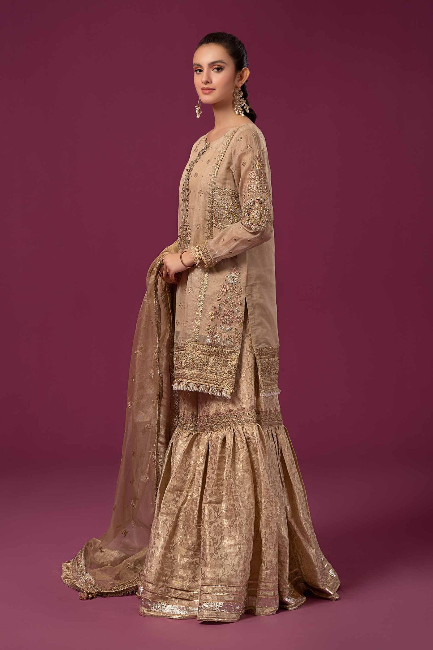 3 Piece Embroidered Masoori Suit