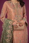 3 Piece Embroidered Organza Suit