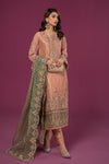 3 Piece Embroidered Organza Suit
