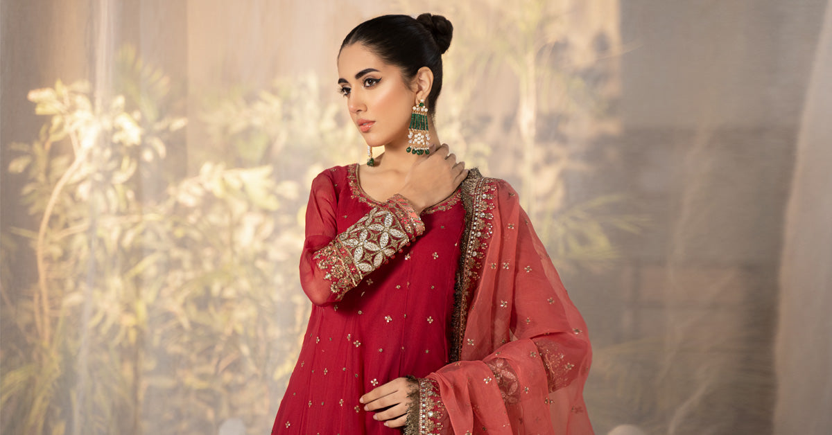 3 Piece Dyed Chiffon Suit