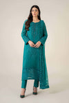 3 Piece Embroidered Chiffon Suit