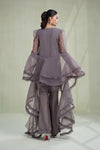3 Piece Dyed Organza Suit