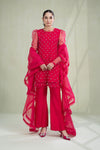3 Piece Dyed Organza Suit