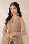 3 Piece Embroidered Bamber Chiffon Suit