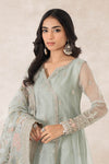 3 Piece Embroidered Organza Suit