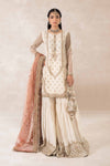 3 Piece Embroidered Bamber Raw Silk Suit