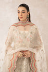 3 Piece Embroidered Organza Suit