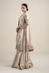 3 Piece Embroidered Bamber Raw Silk Suit