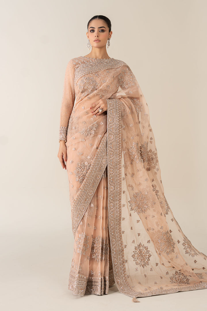 Embroidered Organza Saree All Products SFP2514-ESM-PCH