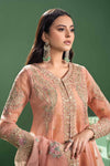 3 Piece Embroidered Organza Suit