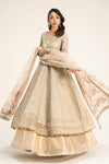 3 Piece Embroidered Organza Suit