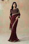 Embroidered Net Saree