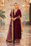 3 Piece Embroidered Velvet Suit