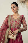 3 Piece Embroidered Net Suit