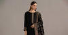 3 Piece Embroidered Raw Silk Suit
