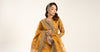 3 Piece Embroidered Raw Silk Suit