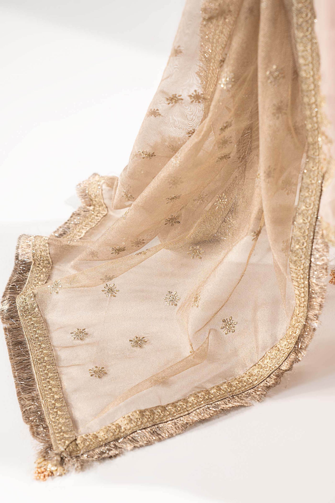 3 Piece Embroidered Organza Suit