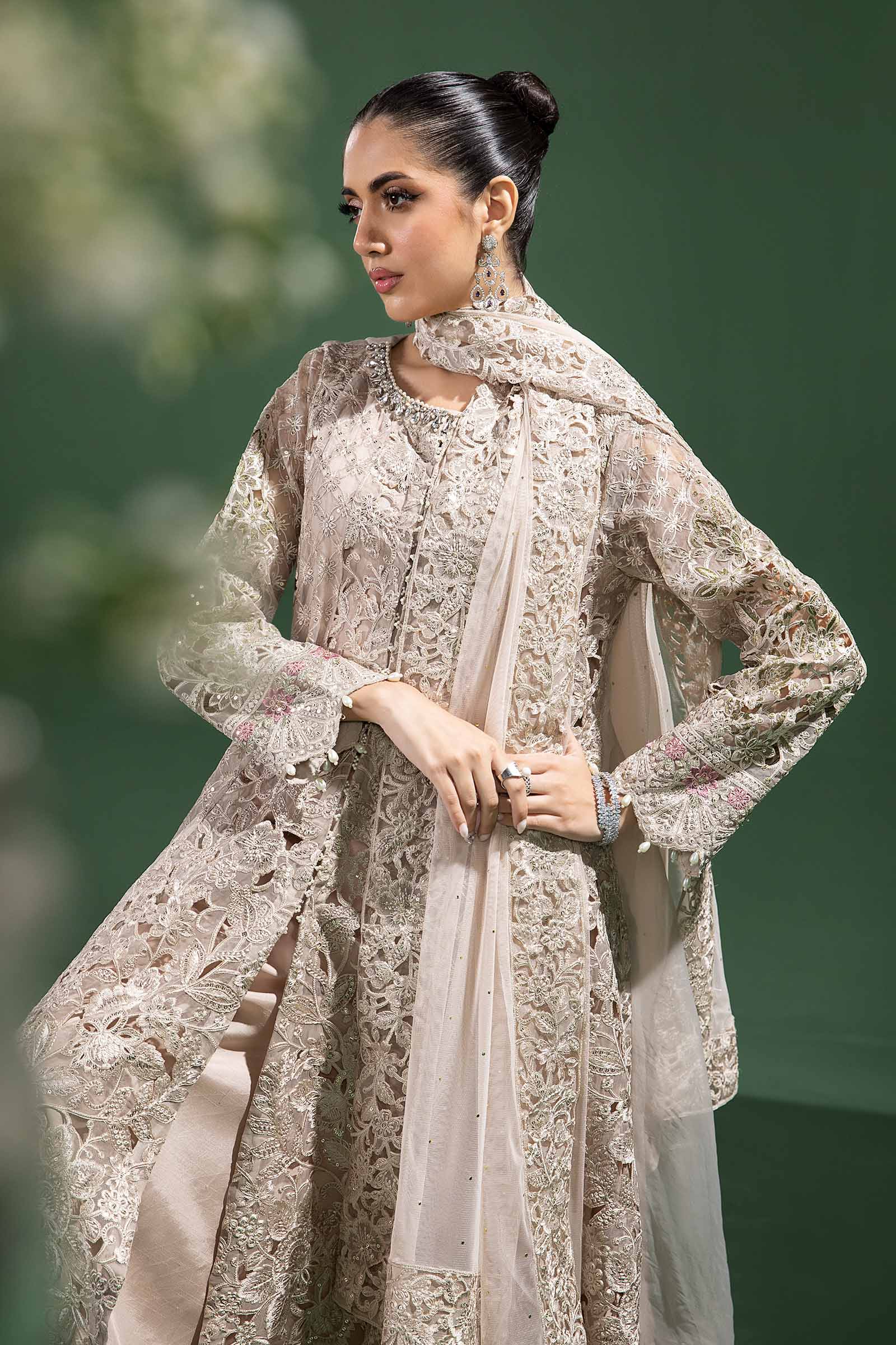 3 Piece Embroidered Organza Suit