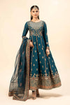 3 Piece Embroidered Raw Silk Suit