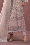 3 Piece Embroidered Organza Suit