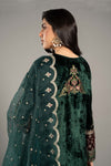 3 Piece Embroidered Velvet Suit