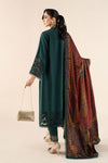 3 Piece Embroidered Raw Silk Suit