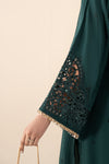 3 Piece Embroidered Raw Silk Suit