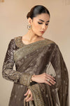 Embroidered Net Saree