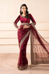 Embroidered Net Saree