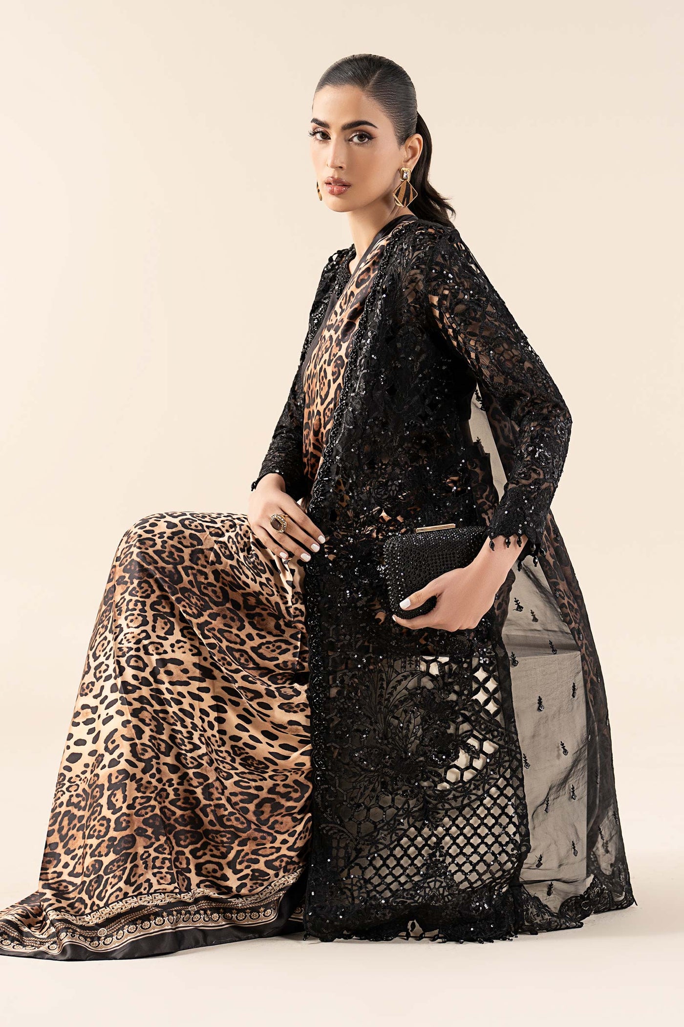 Embroidered Satin Silk Saree