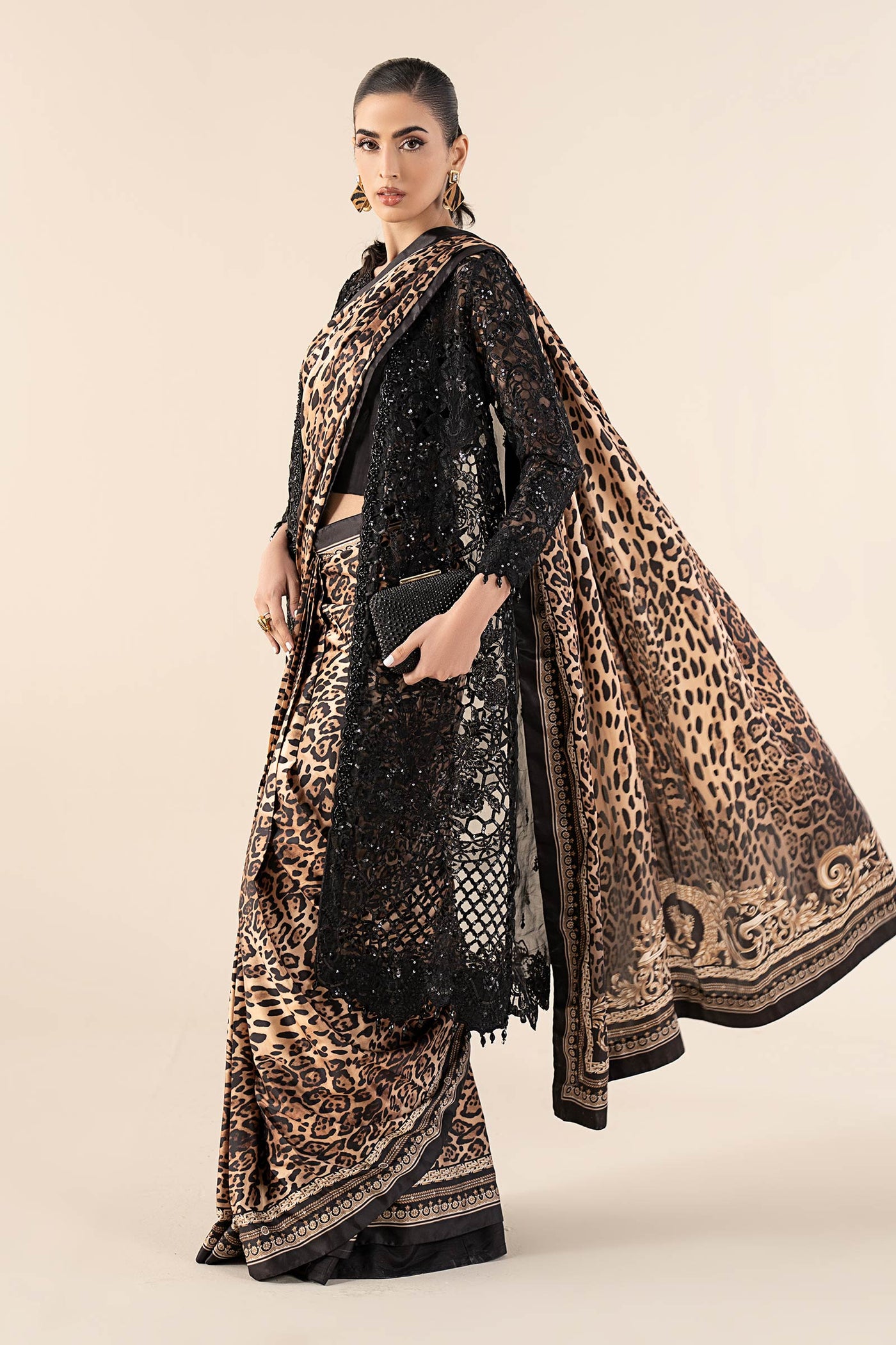 Embroidered Satin Silk Saree