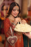 3 Piece Embroidered Raw Silk Suit