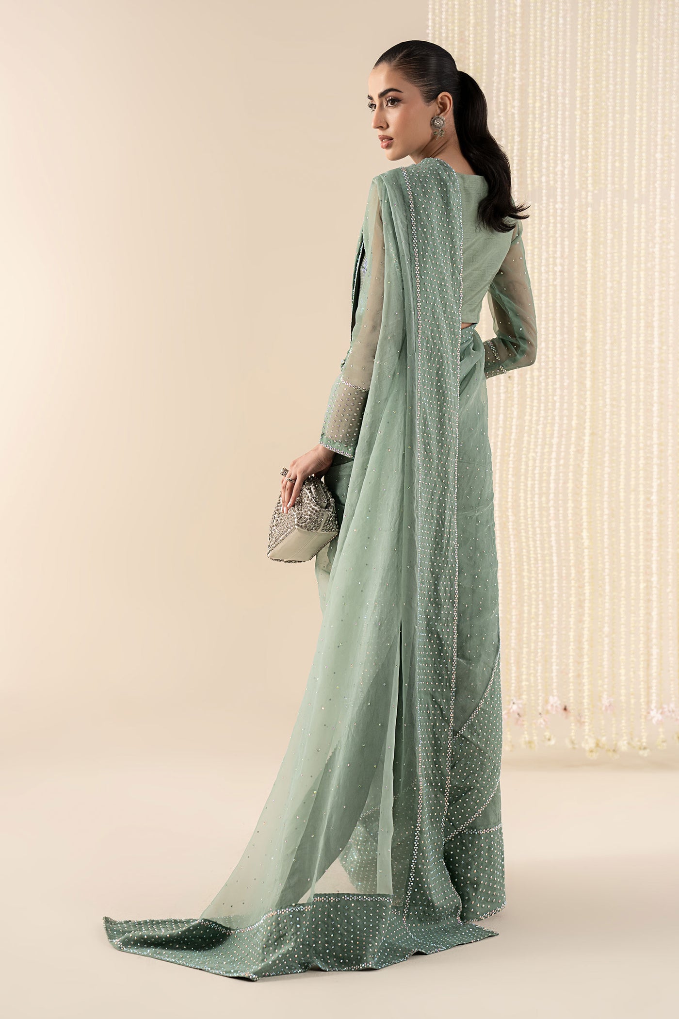 Embellished Organza Saree