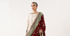 3 Piece Embroidered Raw Silk Suit
